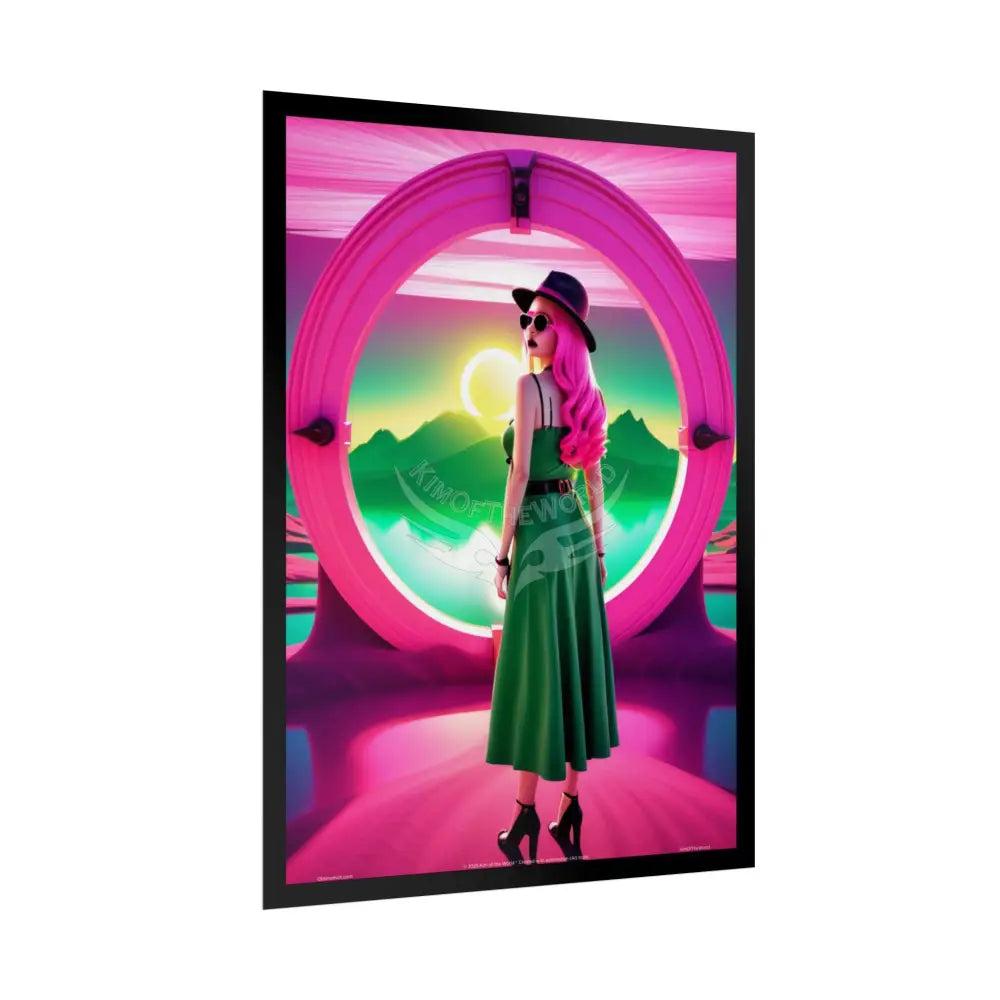 ’Pink Ladies’ Artistic Empowerment Vaporwave Magic Spiritual Fuchsia Queen Woman Small Vaporwave Girl - Women’s