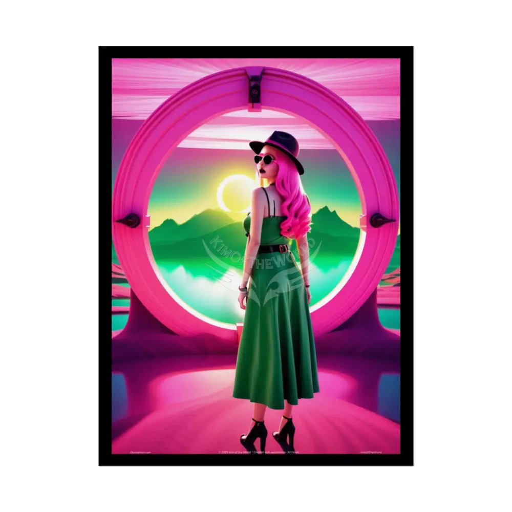 ’Pink Ladies’ Artistic Empowerment Vaporwave Magic Spiritual Fuchsia Queen Woman Small Vaporwave Girl - Women’s