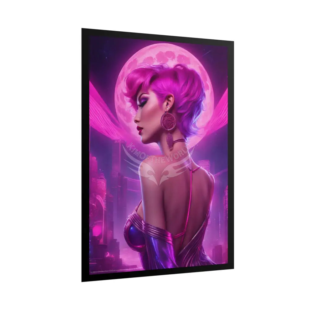 ’Pink Lady’ Empowered Women Art Prints (Bold Female Characters in Feminine Energy) — Rolled Poster Set Poster