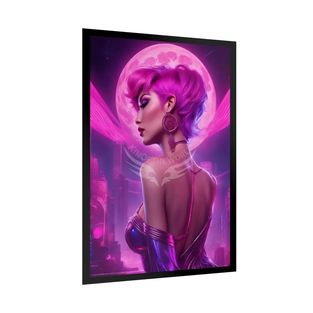 ’Pink Lady’ Empowered Women Art Prints (Bold Female Characters in Feminine Energy) — Rolled Poster Set Poster