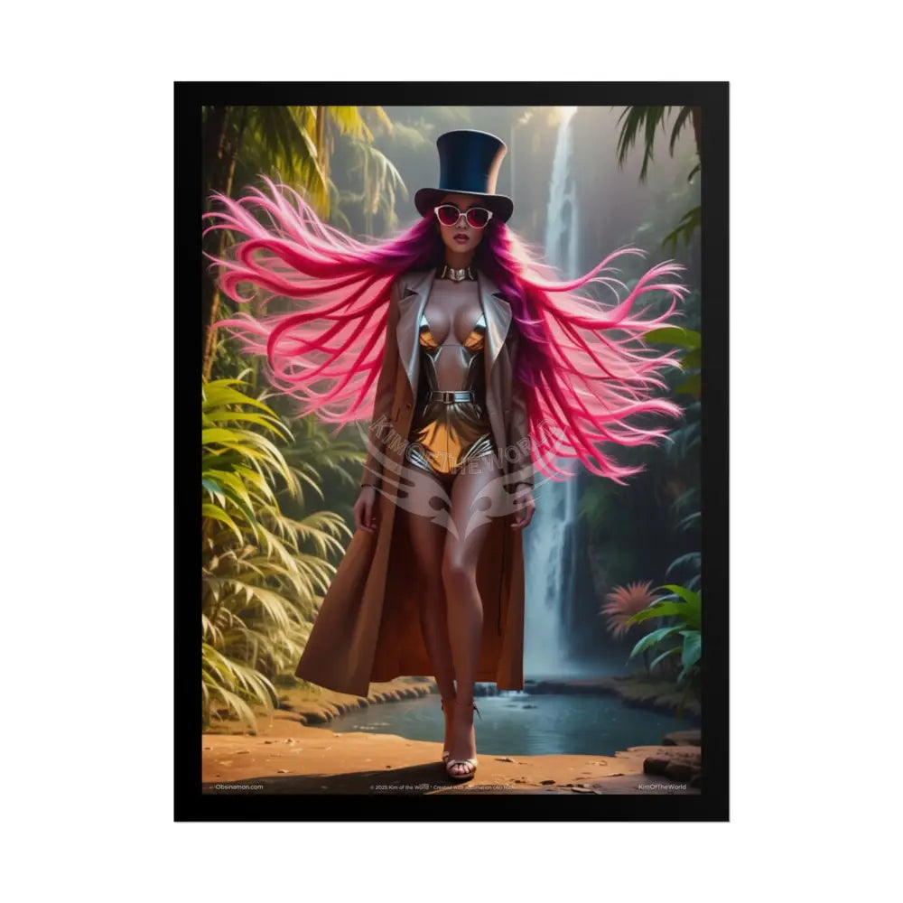 ’Pink Lady’ Empowered Women Art Prints (Bold Female Characters) — Rolled Poster Set 18″ x 24″ (Vertical) / Matte Poster