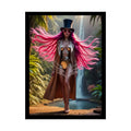 ’Pink Lady’ Empowered Women Art Prints (Bold Female Characters) — Rolled Poster Set 18″ x 24″ (Vertical) / Semi Glossy