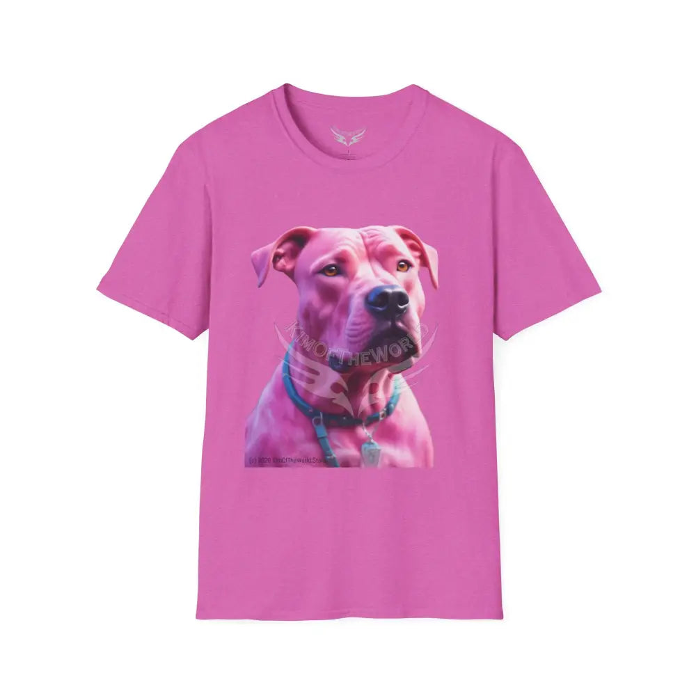Pink Pit Bull Parent Tee - Softstyle T-Shirt T-Shirt