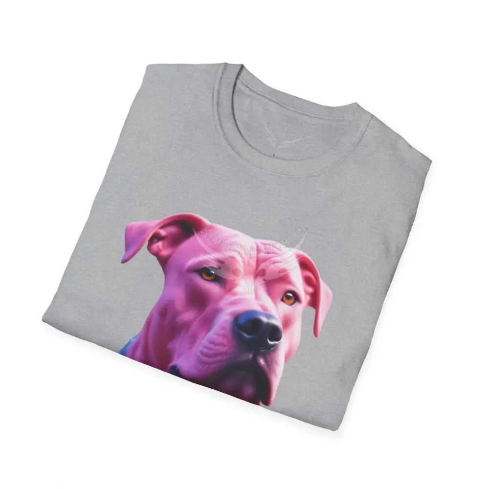 Pink Pit Bull Parent Tee - Softstyle T-Shirt T-Shirt