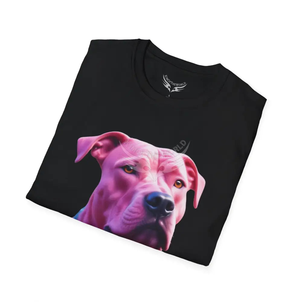 Pink Pit Bull Parent Tee - Softstyle T-Shirt T-Shirt