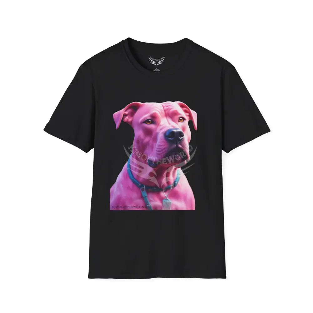 Pink Pit Bull Parent Tee - Softstyle T-Shirt T-Shirt