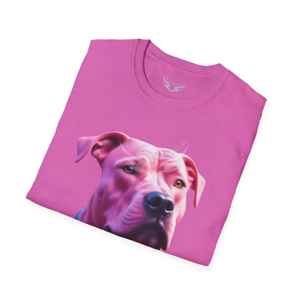Pink Pit Bull Parent Tee - Softstyle T-Shirt T-Shirt
