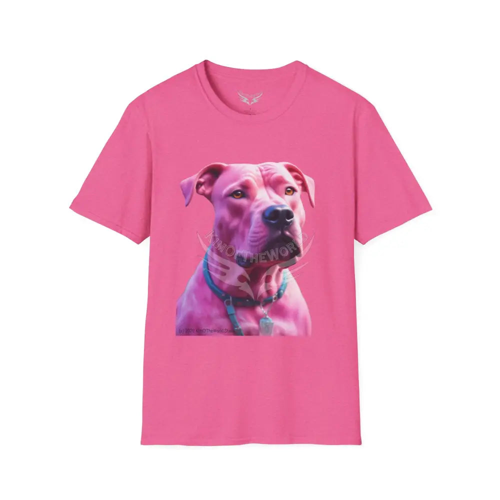 Pink Pit Bull Parent Tee - Softstyle T-Shirt T-Shirt