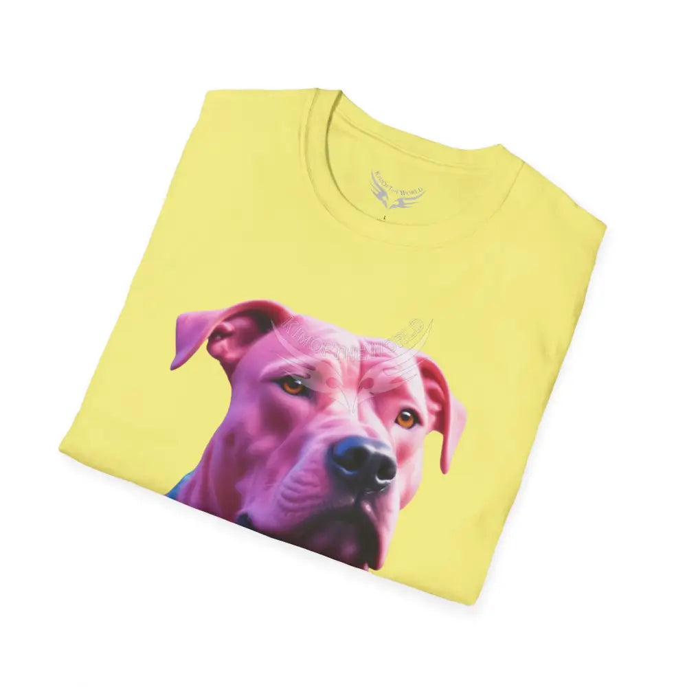 Pink Pit Bull Parent Tee - Softstyle T-Shirt T-Shirt
