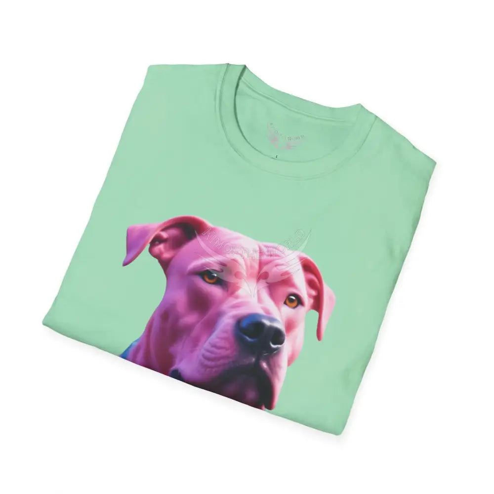 Pink Pit Bull Parent Tee - Softstyle T-Shirt T-Shirt