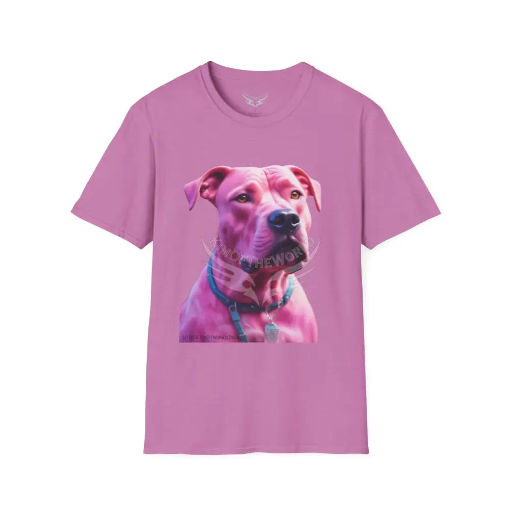 Pink Pit Bull Parent Tee - Softstyle T-Shirt Heather Radiant Orchid / S T-Shirt