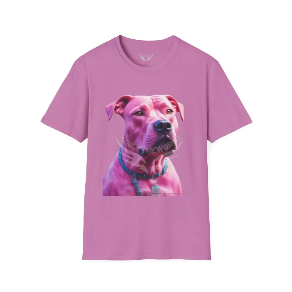 Pink Pit Bull Parent Tee - Softstyle T-Shirt Heather Radiant Orchid / S T-Shirt