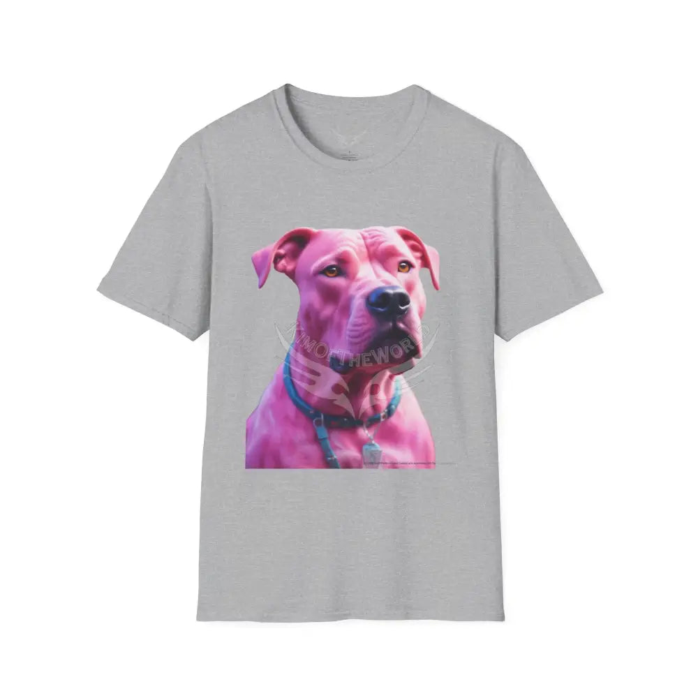 Pink Pit Bull Parent Tee - Softstyle T-Shirt Sport Grey / XS T-Shirt