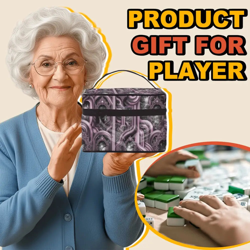 Portable Mahjong Bag - One Size - Mahjong