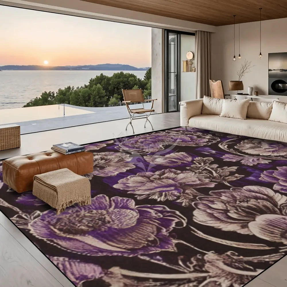 Plumb Inverted Tapestry Floral Print 10 ft x 8 ft Large Area Rug Floor Carpet 120’’x96’’ Rugs & Mats
