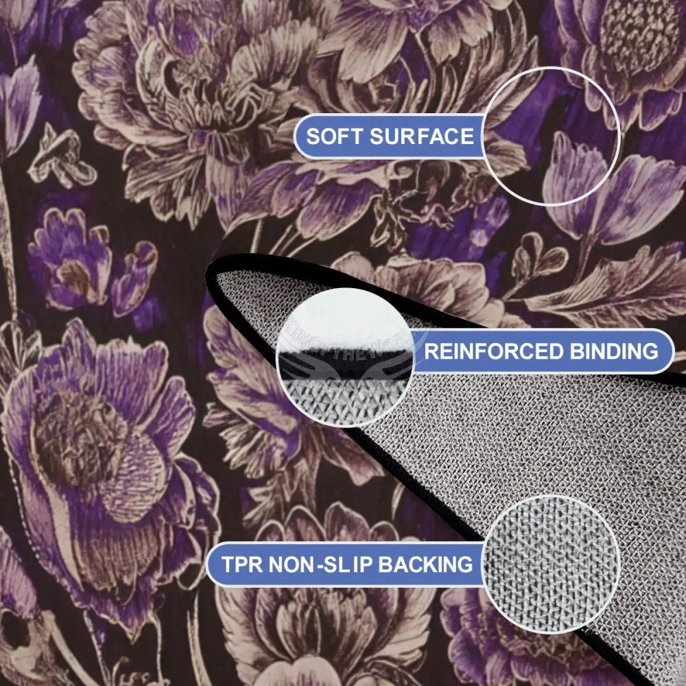 Plumb Inverted Tapestry Floral Print 10 ft x 8 ft Large Area Rug Floor Carpet 120’’x96’’ Rugs & Mats