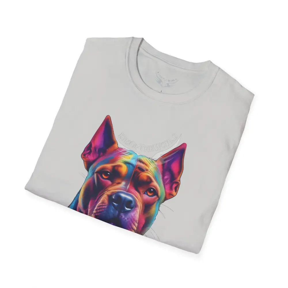 Pop Art Pit Bull Terrier Parent Tee - Softstyle T-Shirt T-Shirt