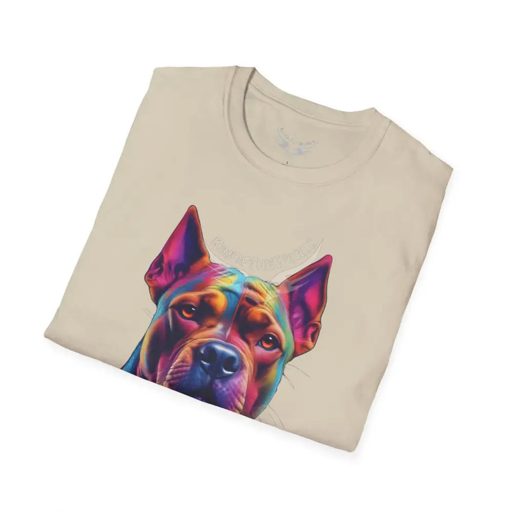 Pop Art Pit Bull Terrier Parent Tee - Softstyle T-Shirt T-Shirt