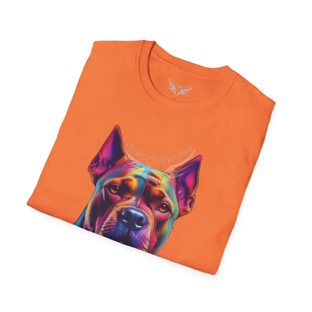 Pop Art Pit Bull Terrier Parent Tee - Softstyle T-Shirt T-Shirt