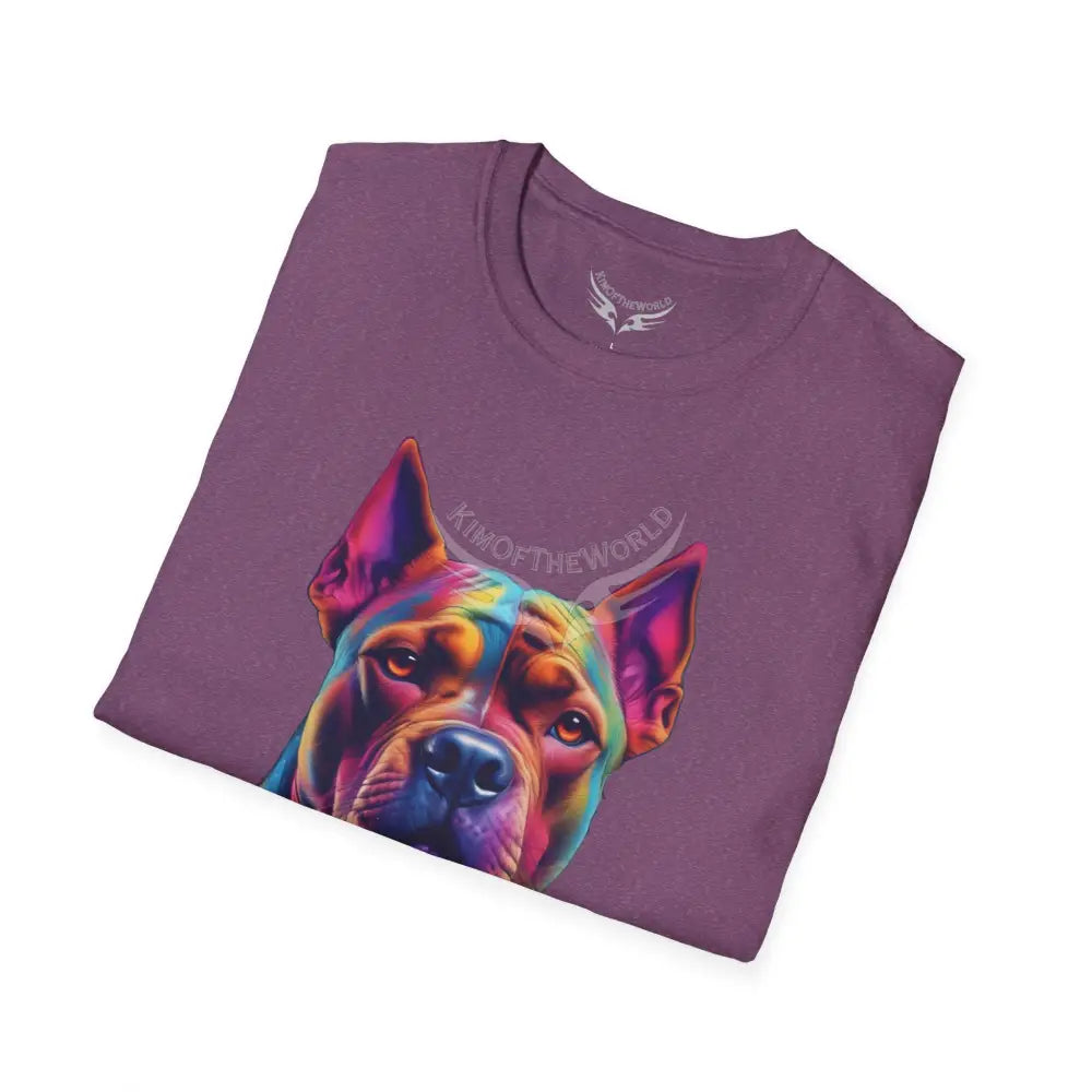 Pop Art Pit Bull Terrier Parent Tee - Softstyle T-Shirt T-Shirt