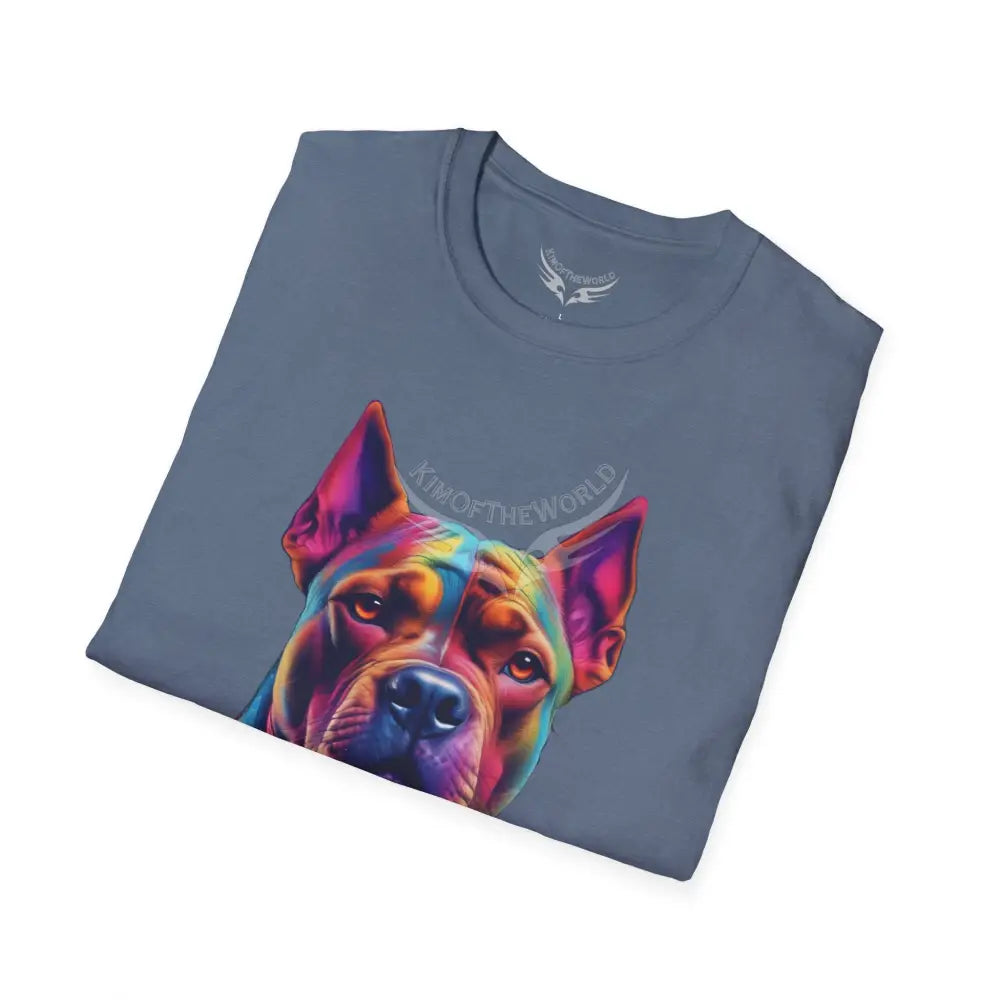 Pop Art Pit Bull Terrier Parent Tee - Softstyle T-Shirt T-Shirt