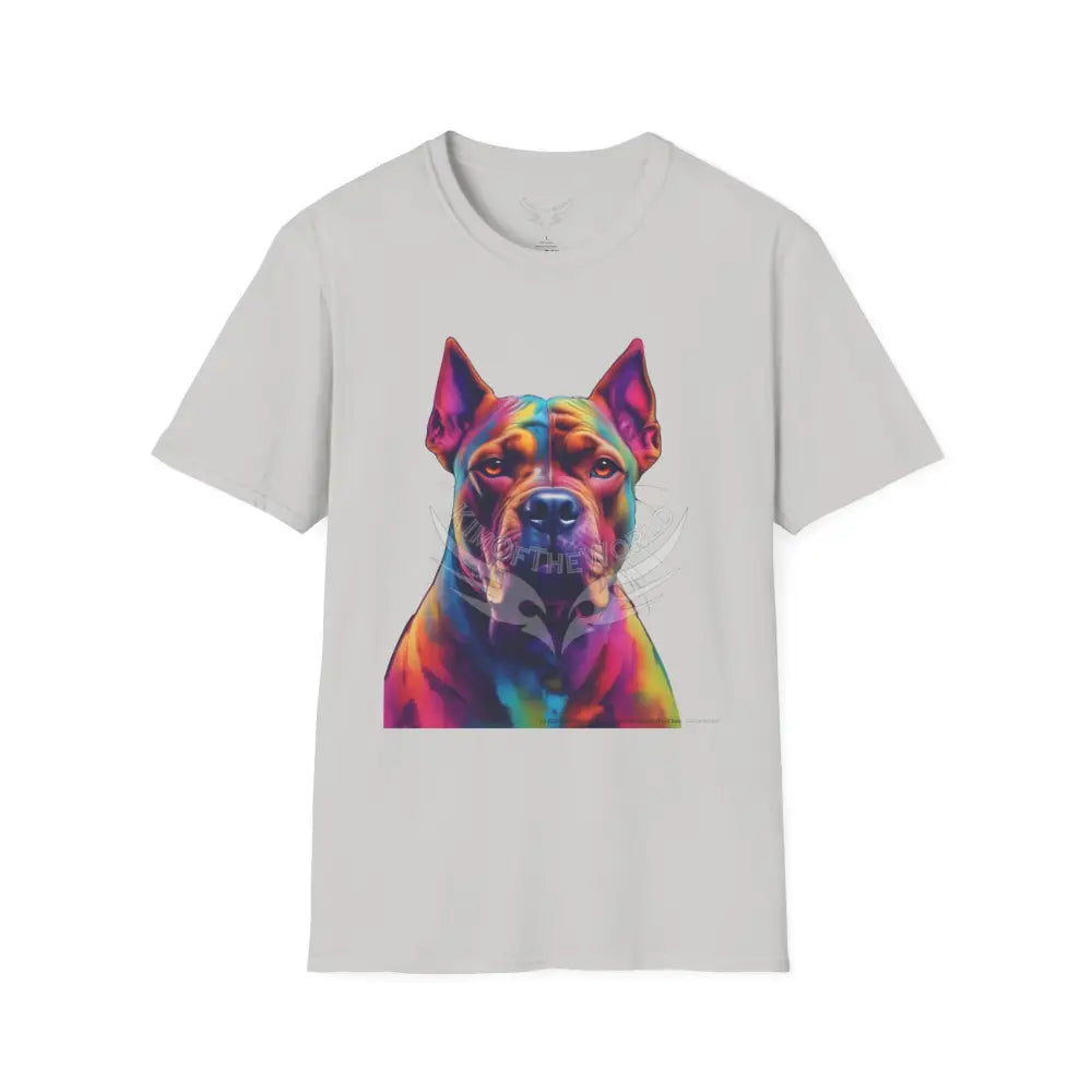 Pop Art Pit Bull Terrier Parent Tee - Softstyle T-Shirt Ice Grey / S T-Shirt