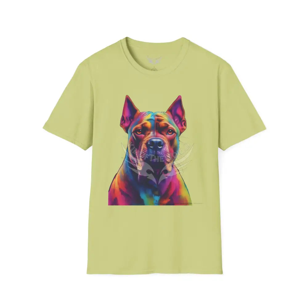Pop Art Pit Bull Terrier Parent Tee - Softstyle T-Shirt Pistachio / S T-Shirt