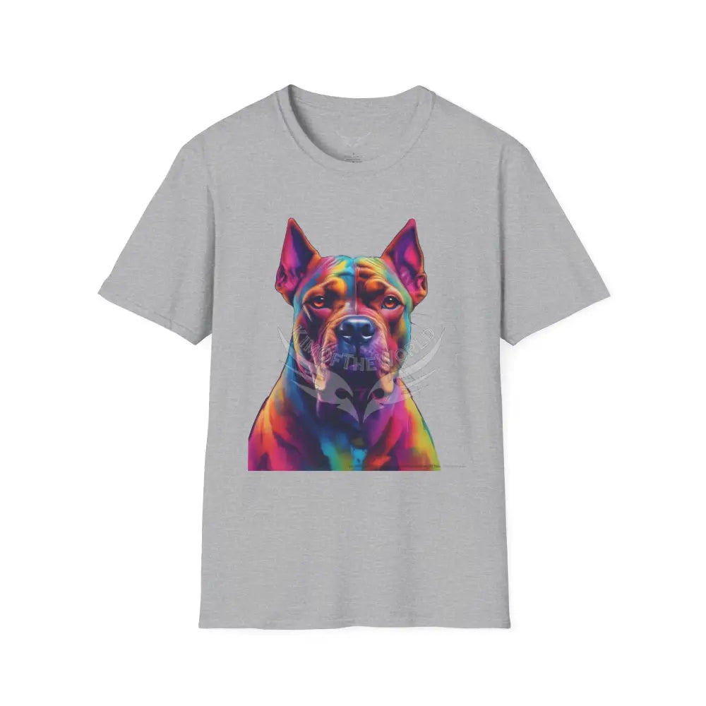 Pop Art Pit Bull Terrier Parent Tee - Softstyle T-Shirt Sport Grey / XS T-Shirt