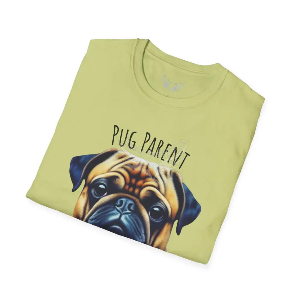 Pop Art ’Pug Parent’ Tee - Softstyle T-Shirt T-Shirt