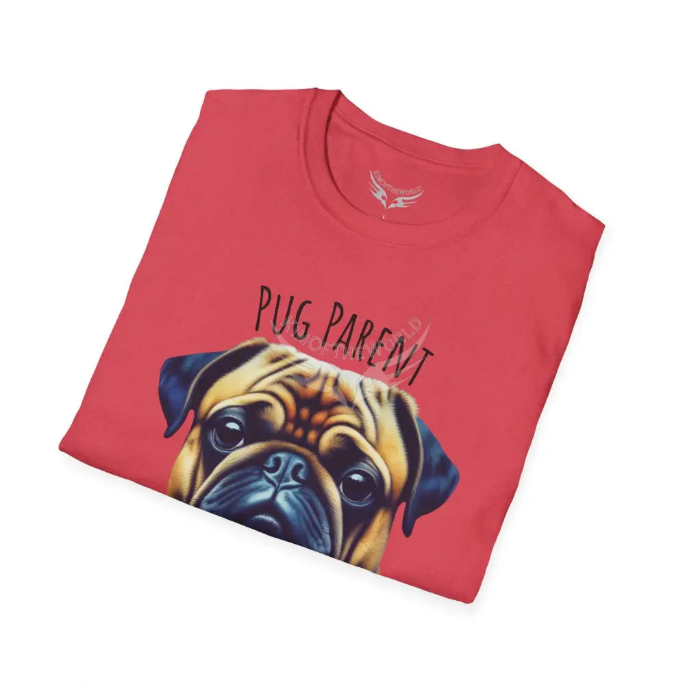 Pop Art ’Pug Parent’ Tee - Softstyle T-Shirt T-Shirt