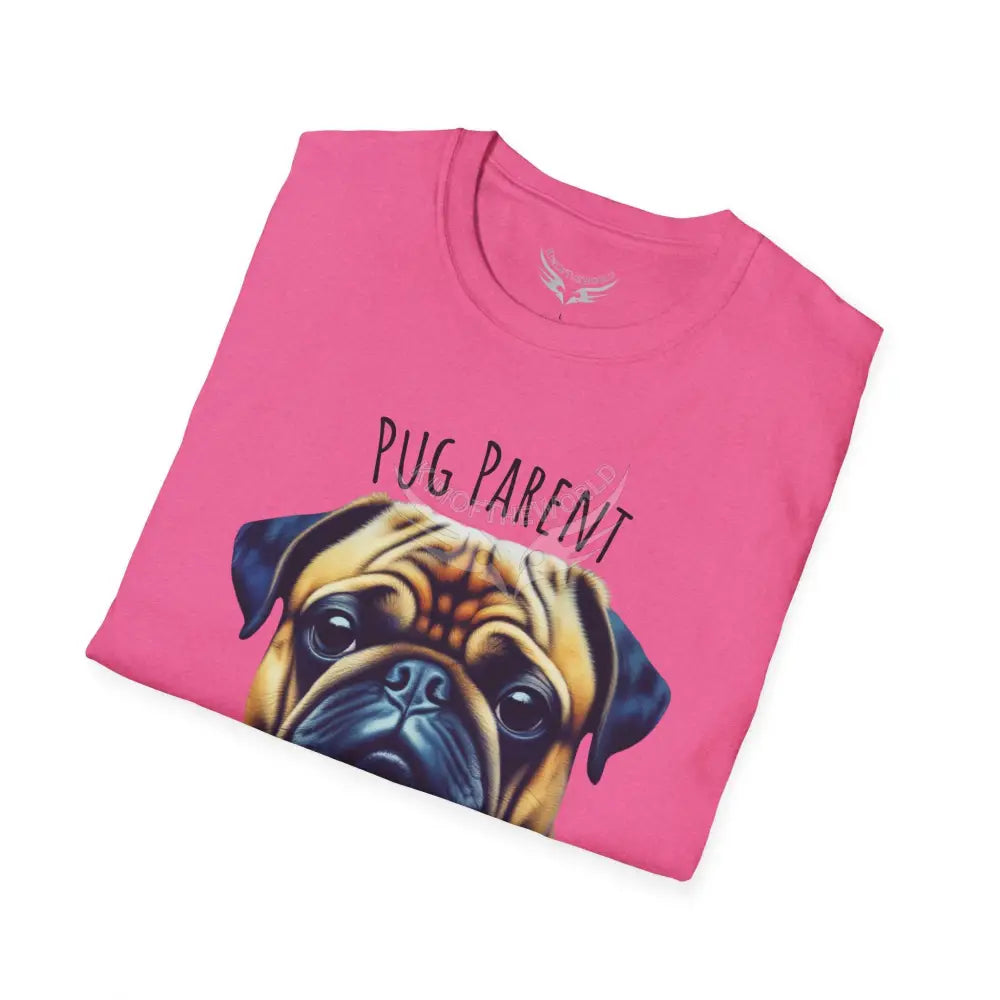 Pop Art ’Pug Parent’ Tee - Softstyle T-Shirt T-Shirt