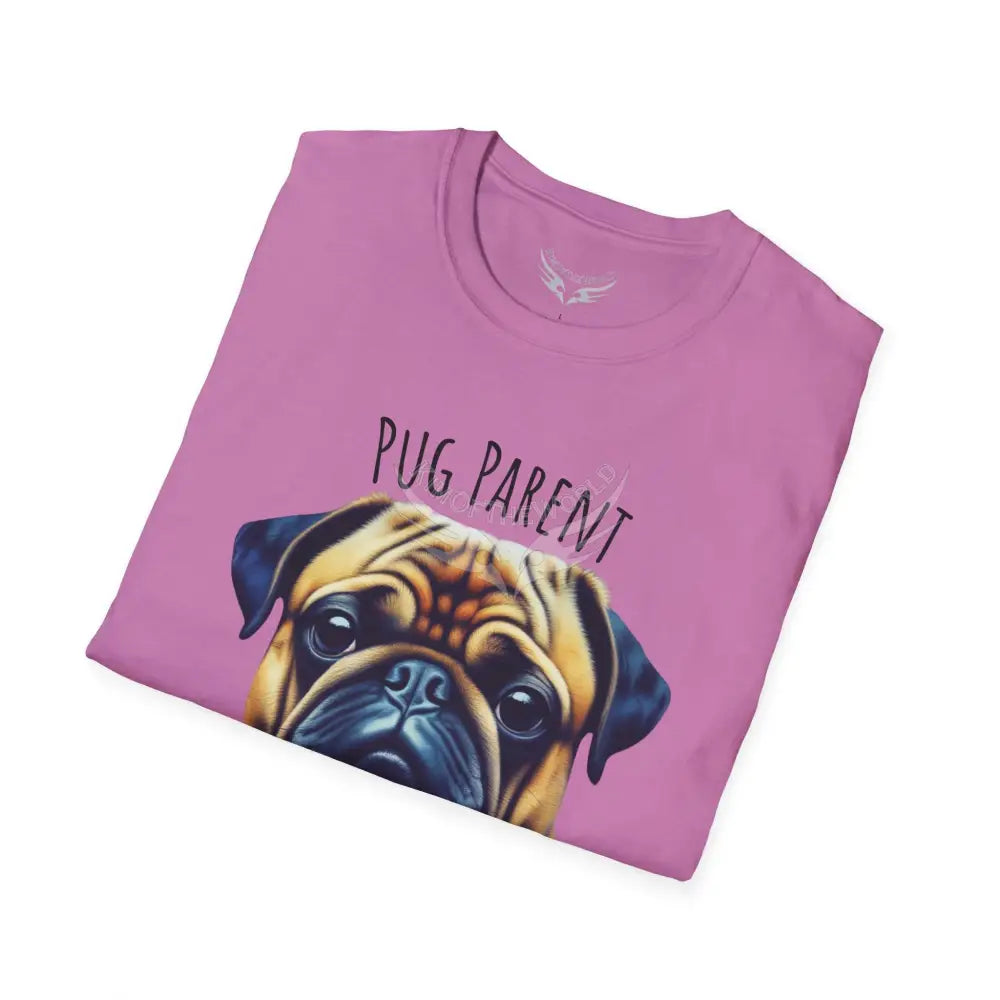 Pop Art ’Pug Parent’ Tee - Softstyle T-Shirt T-Shirt