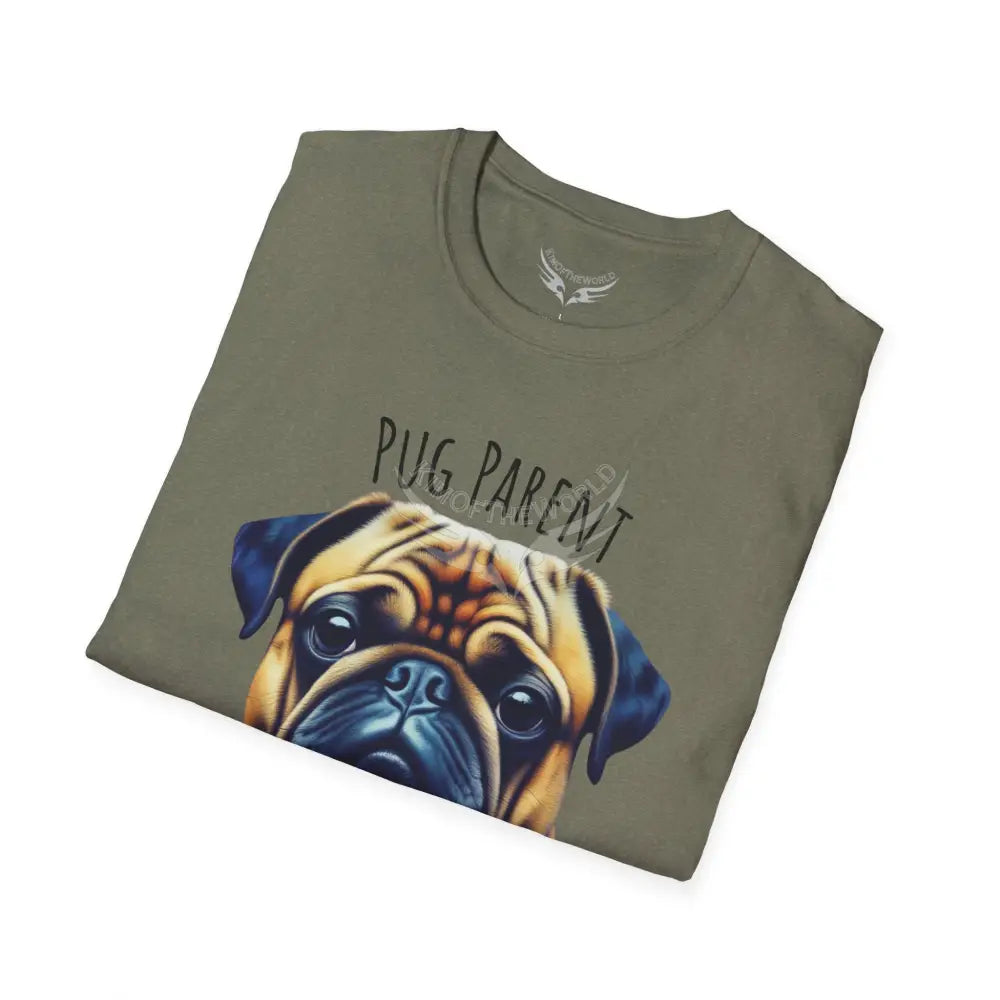 Pop Art ’Pug Parent’ Tee - Softstyle T-Shirt T-Shirt