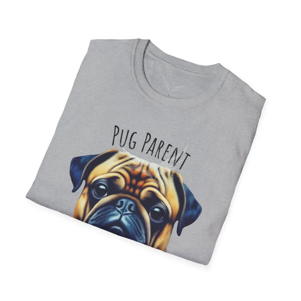 Pop Art ’Pug Parent’ Tee - Softstyle T-Shirt T-Shirt