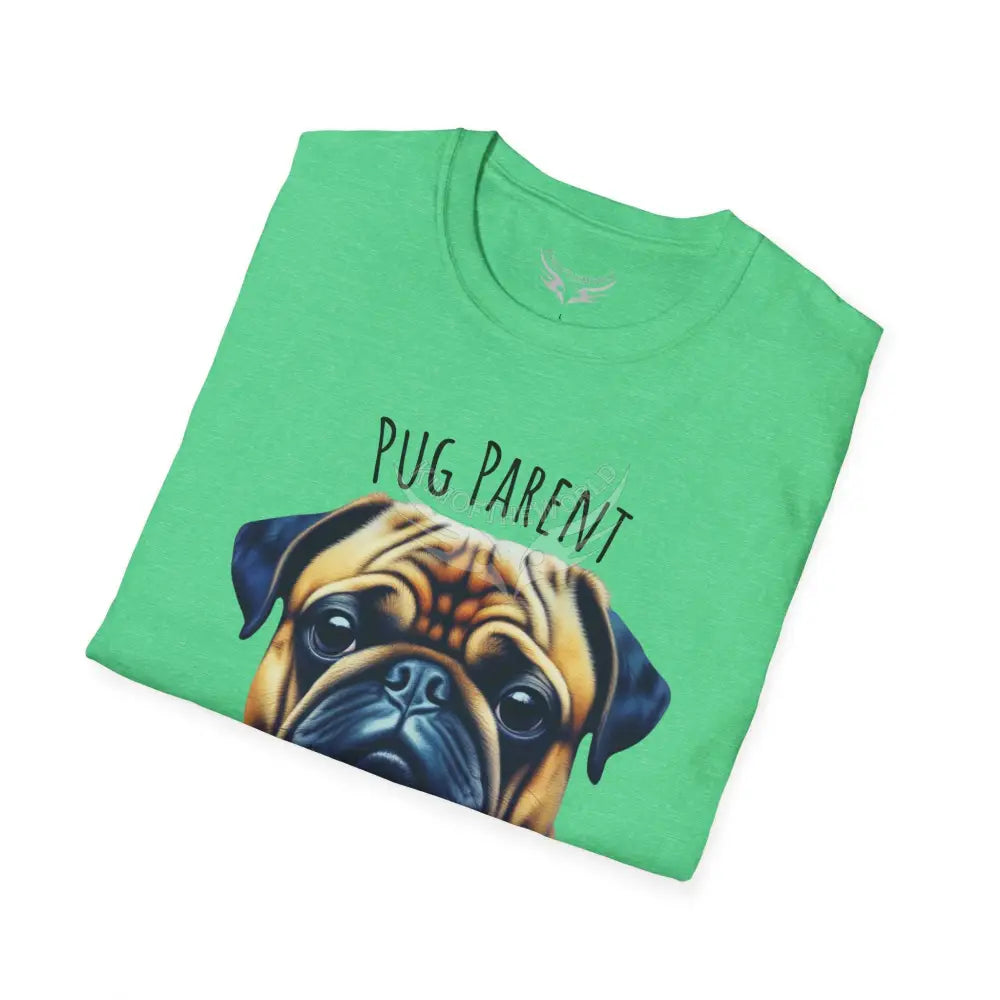 Pop Art ’Pug Parent’ Tee - Softstyle T-Shirt T-Shirt