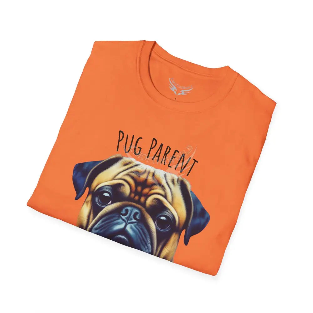 Pop Art ’Pug Parent’ Tee - Softstyle T-Shirt T-Shirt