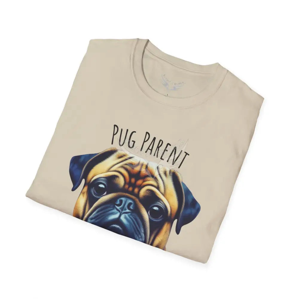 Pop Art ’Pug Parent’ Tee - Softstyle T-Shirt T-Shirt