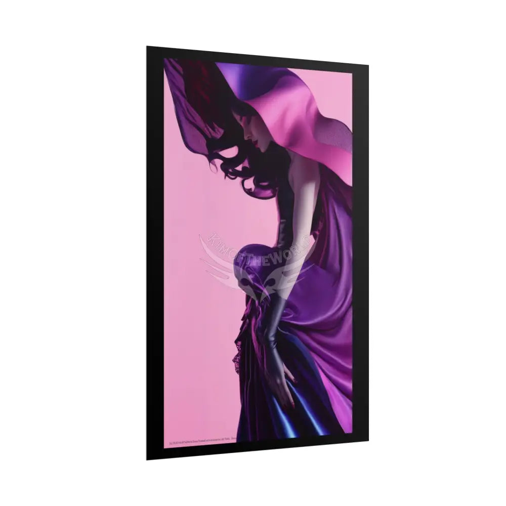 Portrait Imagination Artistic & 3D Creativity Vaporwave Empowered Concept Ai Girl Interior Art Print Poster
