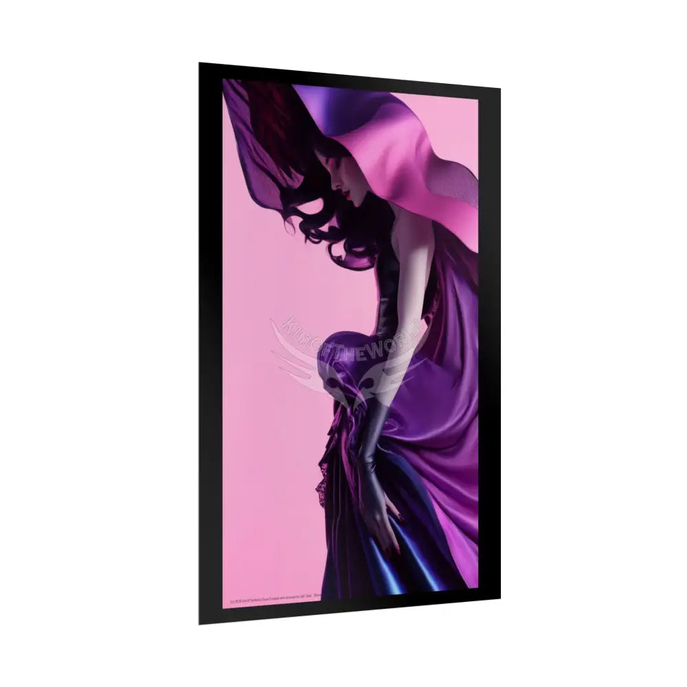 Portrait Imagination Artistic & 3D Creativity Vaporwave Empowered Concept Ai Girl Interior Art Print Poster