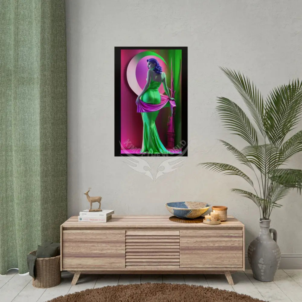 Portrait Imagination Artistic & 3D Creativity Vaporwave Interior Art Print Poster