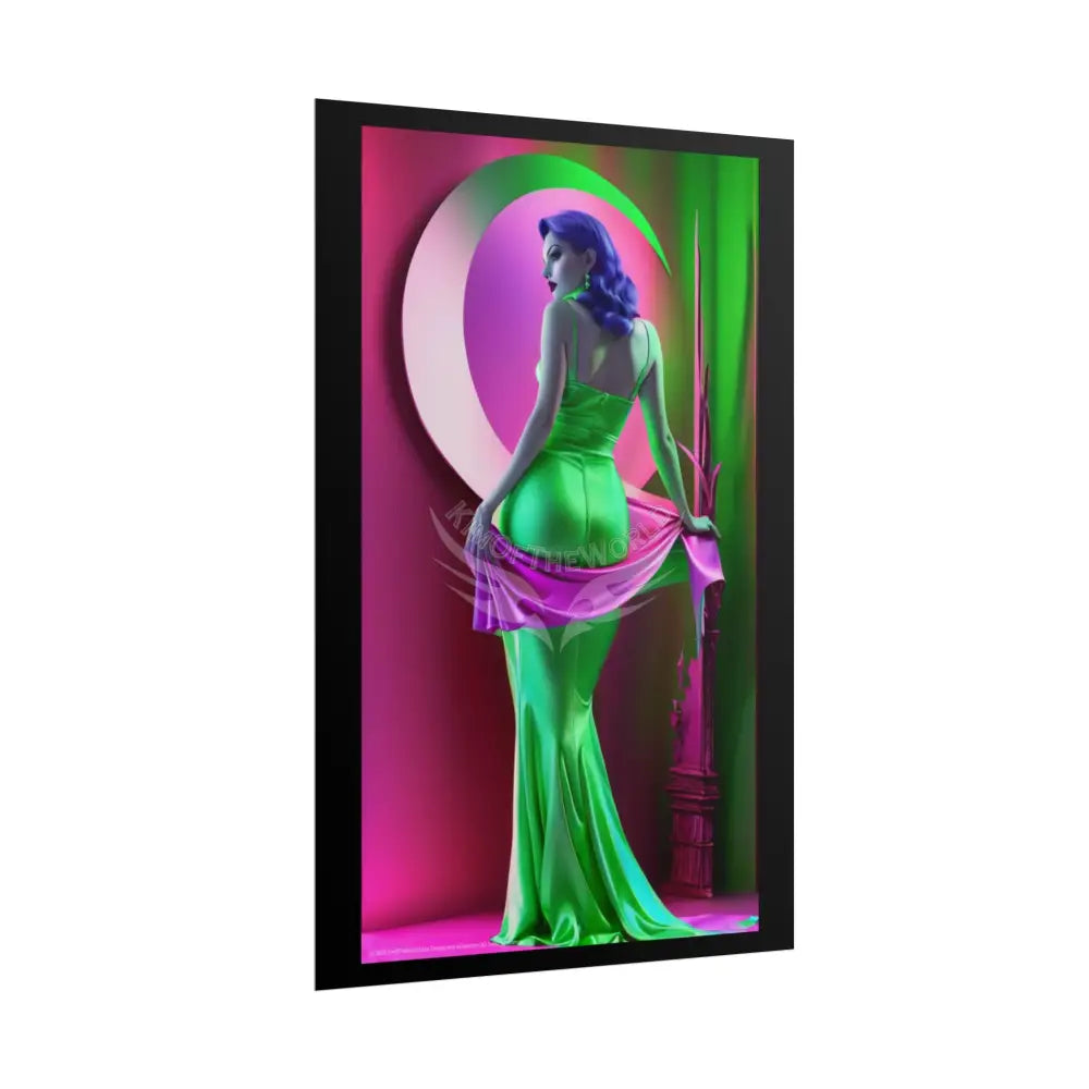Portrait Imagination Artistic & 3D Creativity Vaporwave Interior Art Print Poster