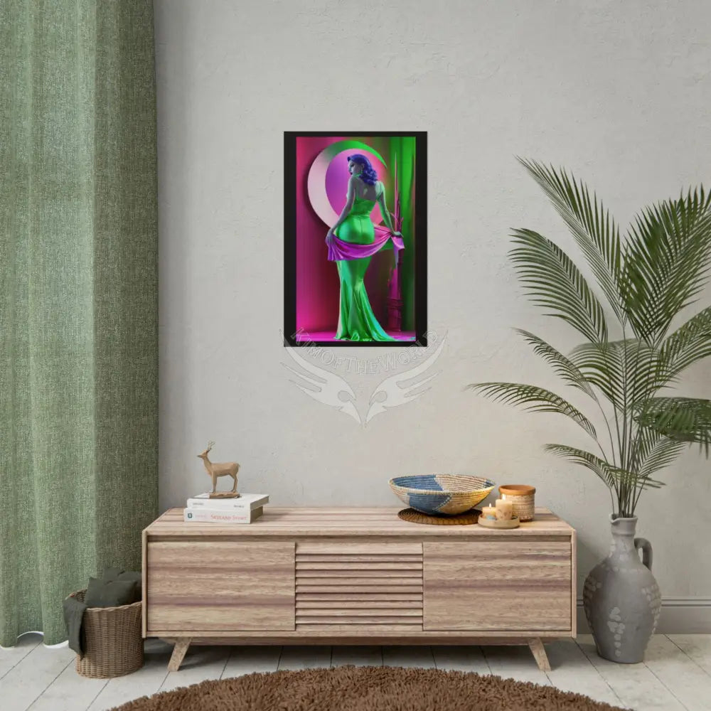 Portrait Imagination Artistic & 3D Creativity Vaporwave Interior Art Print Poster
