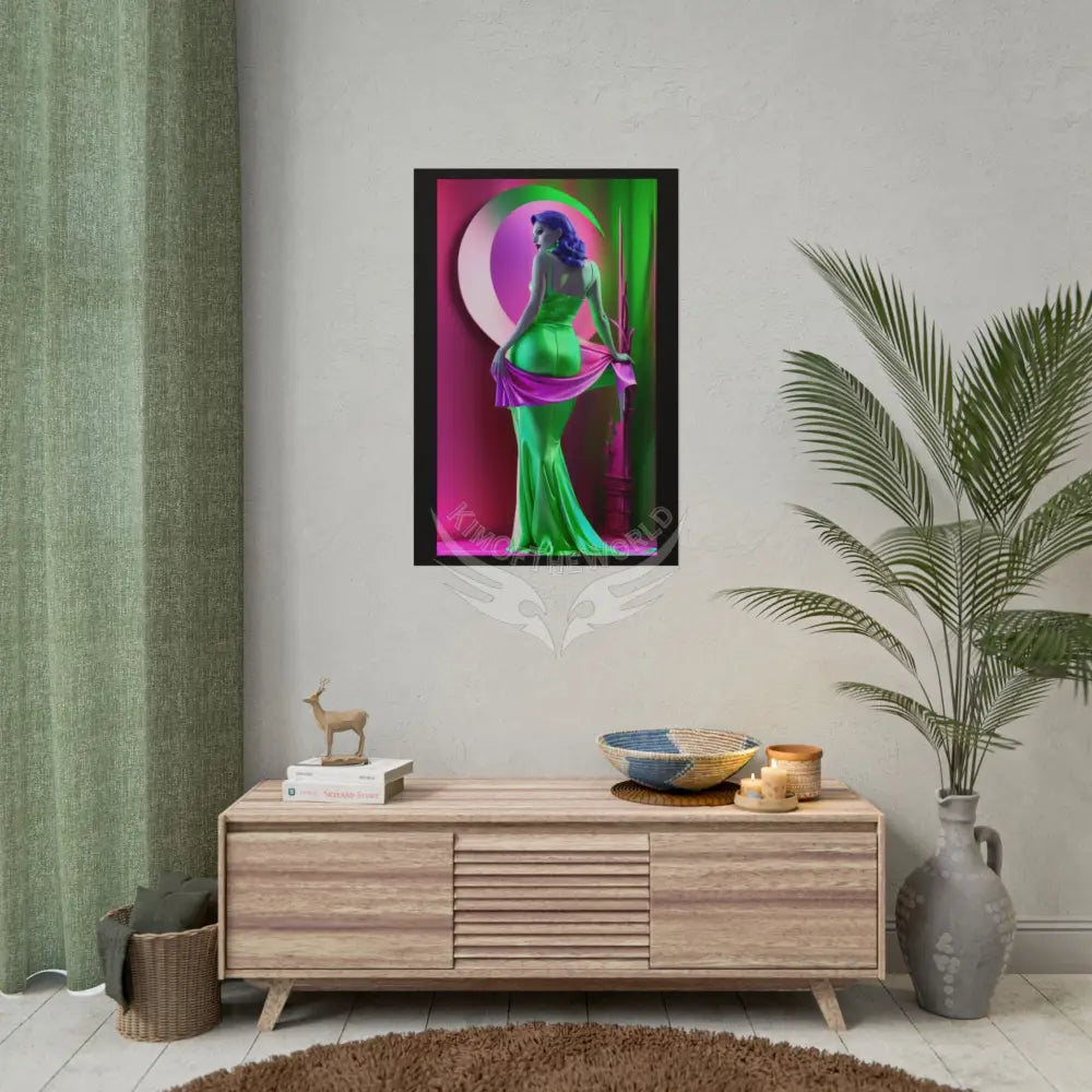 Portrait Imagination Artistic & 3D Creativity Vaporwave Interior Art Print Poster
