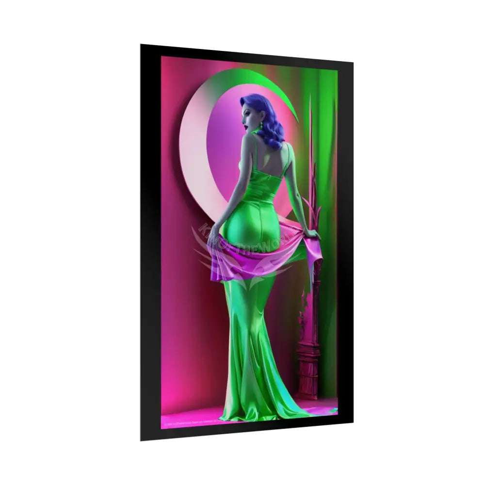 Portrait Imagination Artistic & 3D Creativity Vaporwave Interior Art Print Poster