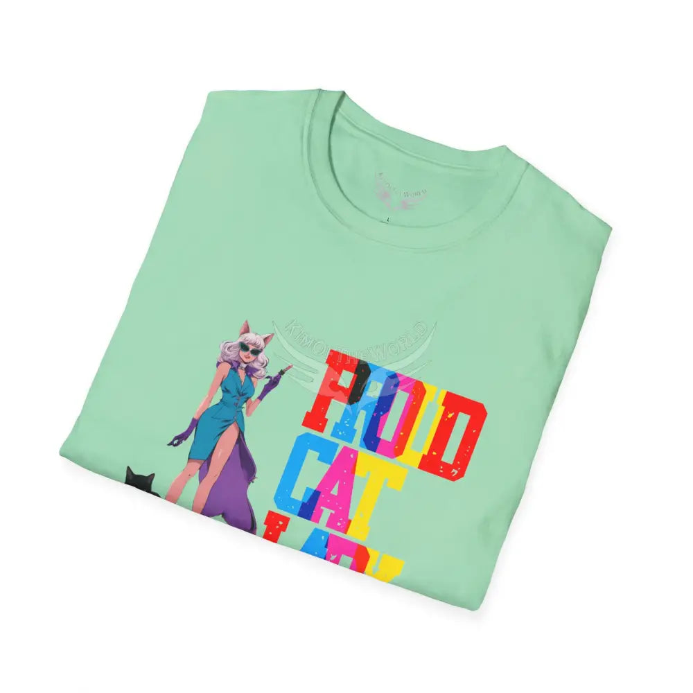 ’Proud Cat Lady’ Cat Lady Kitty Parent Tee - Softstyle T-Shirt T-Shirt