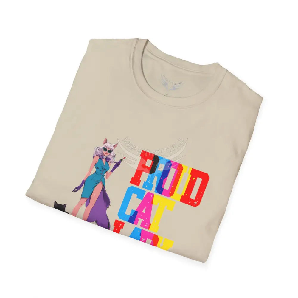 ’Proud Cat Lady’ Cat Lady Kitty Parent Tee - Softstyle T-Shirt T-Shirt