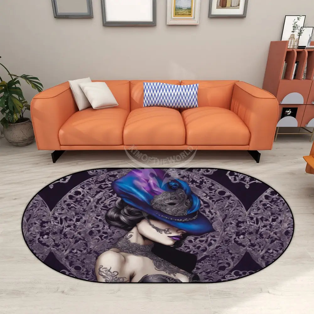 Multiple Sizes Oval Area Rug 60’’x36’’ Rugs & Mats