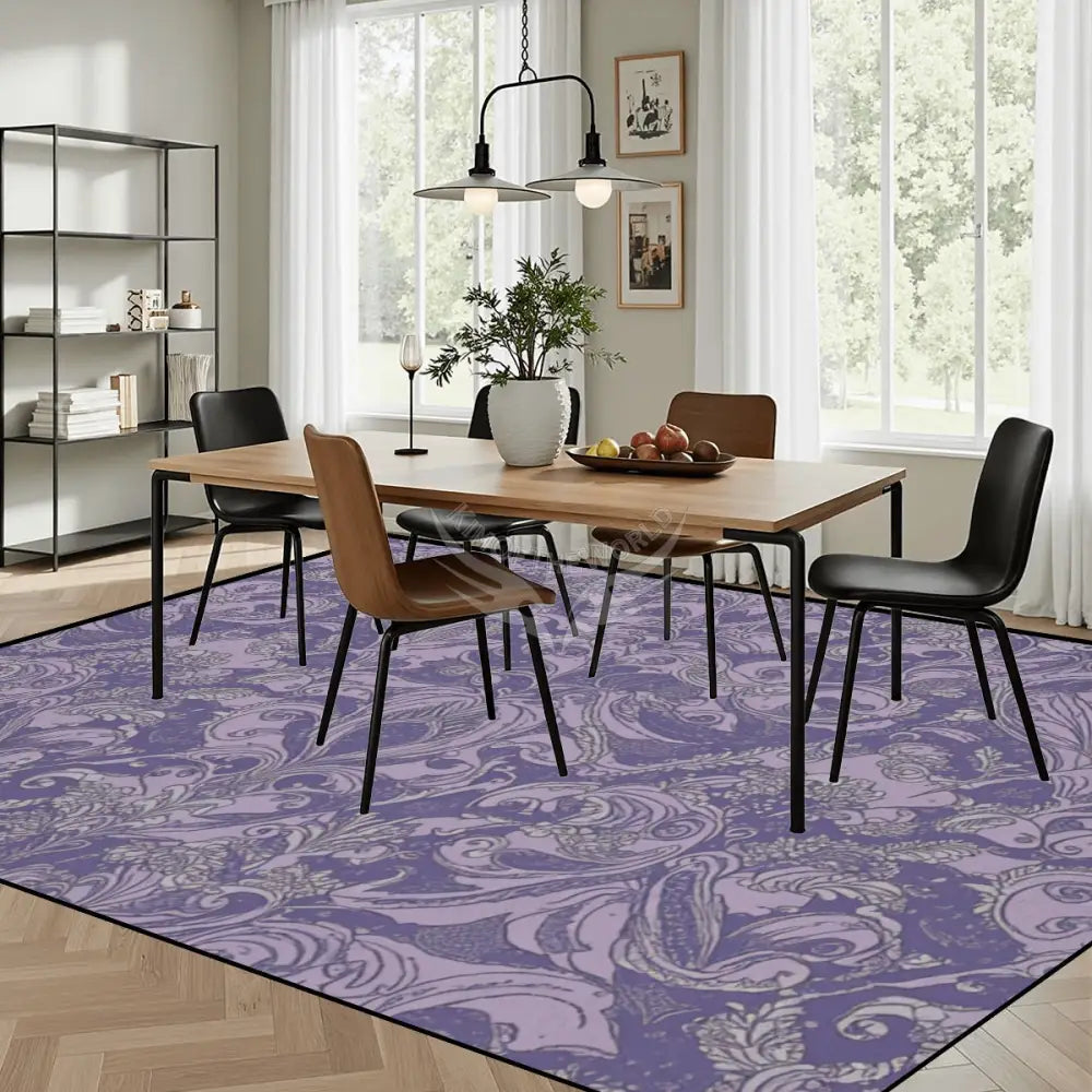 Purple Basic Tapestry Print Large Area Rug Floor Carpet - 12 ft x 10 ft - (Ratio 4:3) 144’’x108’’ Rugs & Mats
