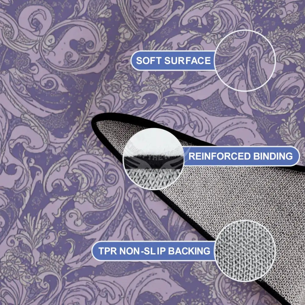 Purple Basic Tapestry Print Large Area Rug Floor Carpet - 12 ft x 10 ft - (Ratio 4:3) 144’’x108’’ Rugs & Mats