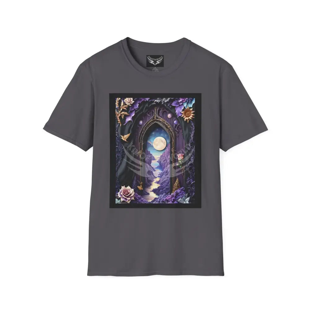 Purple Magic Doorway - Softstyle T-Shirt Charcoal / XS T-Shirt